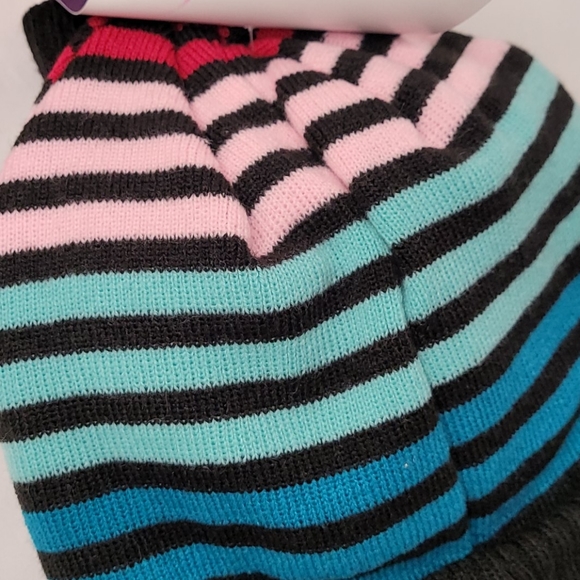 💰NWT! CHAMPION ▪︎ STRIPED HAT AND GLOVE SET ▪︎ ONE SIZE - Picture 7 of 8